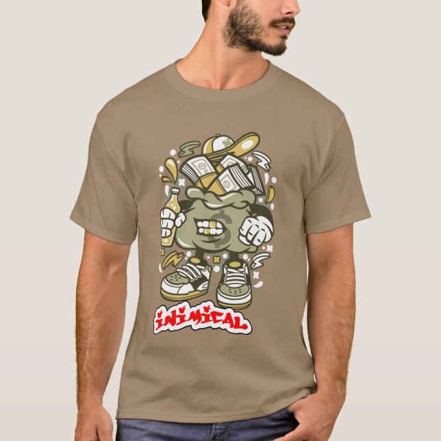 Inimical Money Bags  T-Shirt (Front)