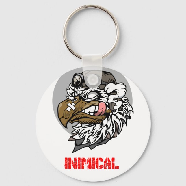 Inimical Pilot Eagle  Keychain (Front)