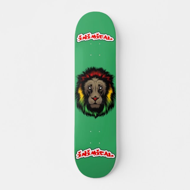 Inimical Reggae Lion  Skateboard (Front)