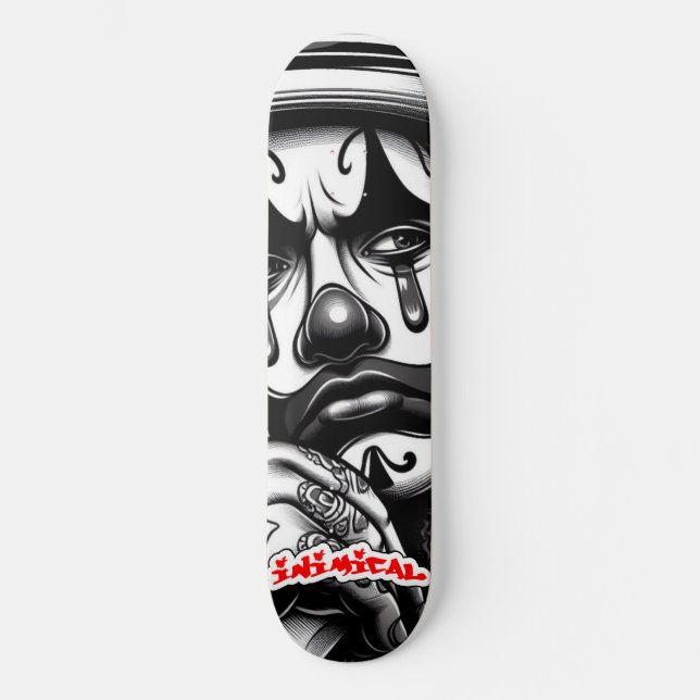 Inimical Sad Foo Hours  Skateboard (Front)