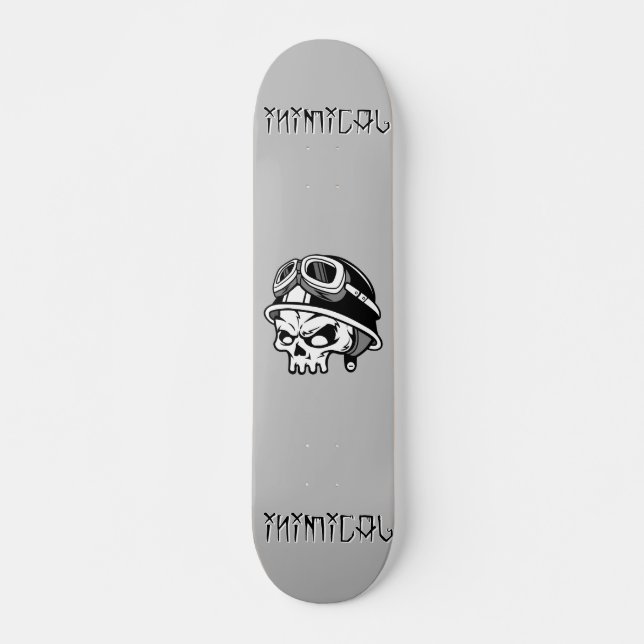 Inimical Skull Helmet  Skateboard (Front)