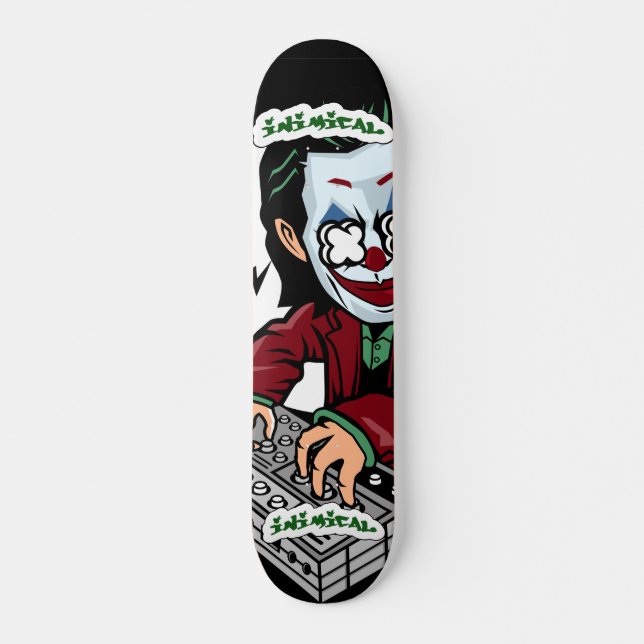Inimical Synth Clown Skateboard (Front)