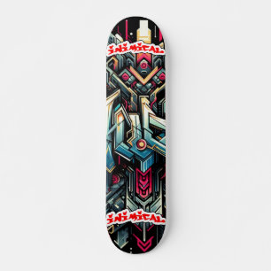 Inimical Wildstyle Graffiti Abstract Skateboard
