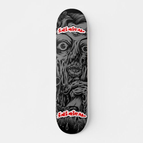 Inimical Zombie Lady  Skateboard