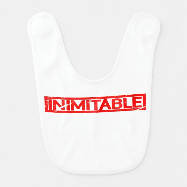 Inimitable Stamp Baby Bib (Front)
