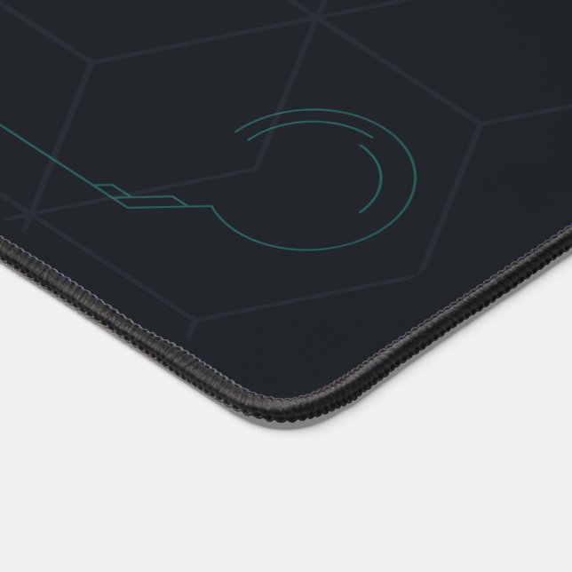 Init Focus Mode Cyberpunk HUD Developer Desk Mat (Corner)