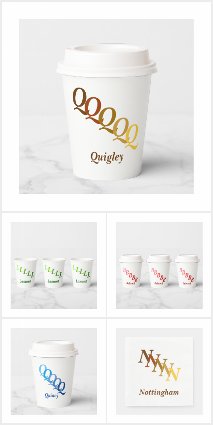 Initals on Paper Products