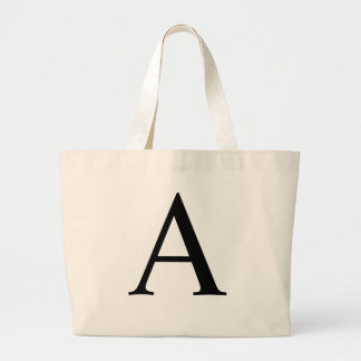 Initial A Jumbo Tote Bag