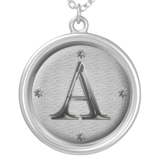 initial A necklace (Front)