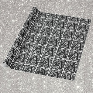 Initial A Wrapping Paper