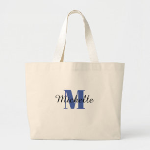INITIAL and NAME tote bag