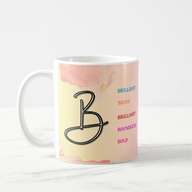 Initial "B" Mug (11oz) (Left)