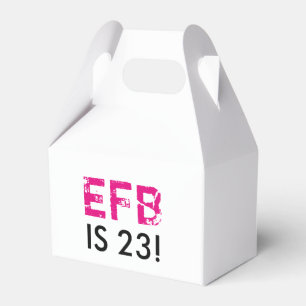 Initial Birthday Gable Favor Box