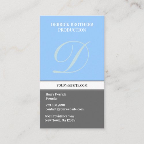 Initial Business Card