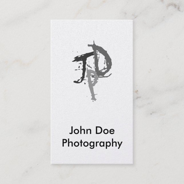 Initial Business Card (Front)