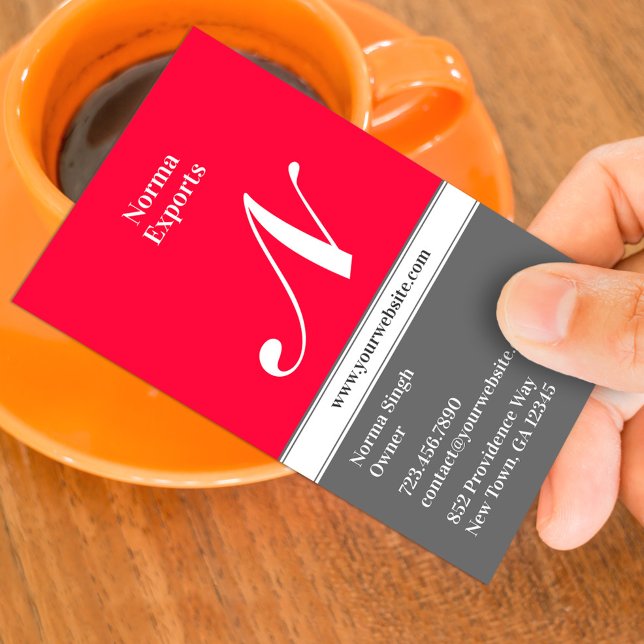 Initial Business Card Modern Template (Creator Uploaded)