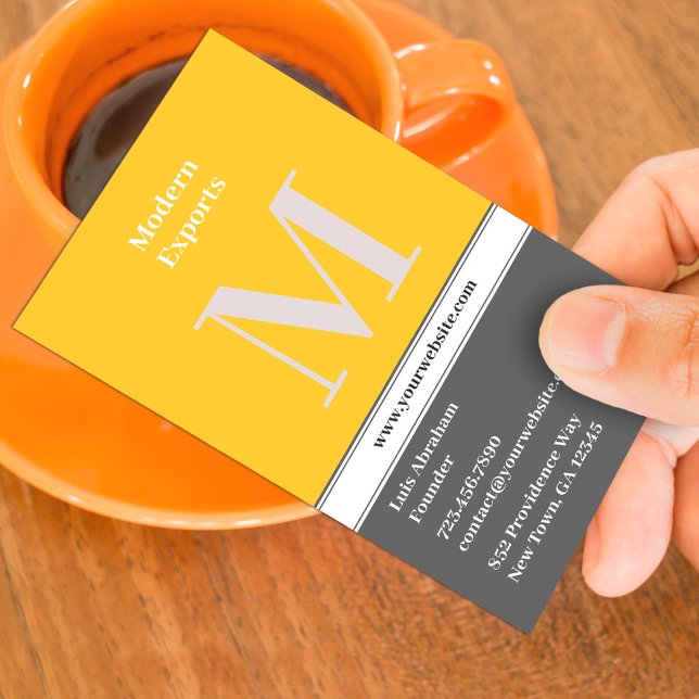 Initial Business Card Modern Template (Creator Uploaded)