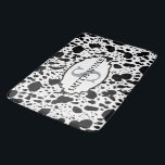 Initial Cowhide Print modern cozy | Cabin Style Bath Mat<br><div class="desc">Bring timeless style to your home with elegant designs that blend effortlessly into any décor. From modern minimalism to cozy rustic charm,  our home textiles add warmth,  color,  and sophistication to every room. Perfect for creating a stylish,  inviting atmosphere.</div>