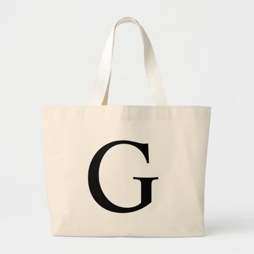 Initial G Jumbo Tote Bag