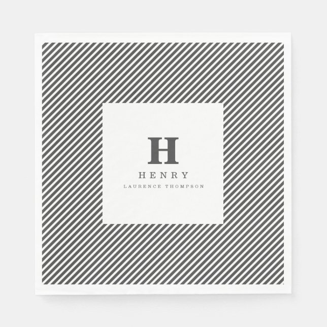 INITIAL GRADUATION PARTY NAPKINS (Front)