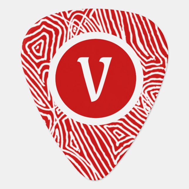 Initial Guitar Pick (Front)