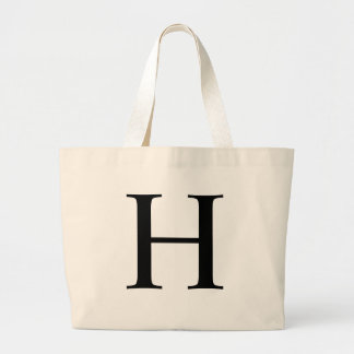 Initial H Jumbo Tote Bag