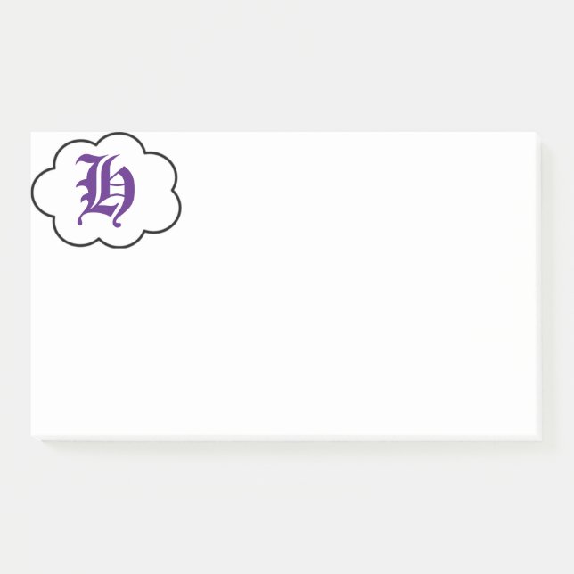 Initial H Monogram Notes (Front)