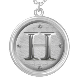 initial H necklace