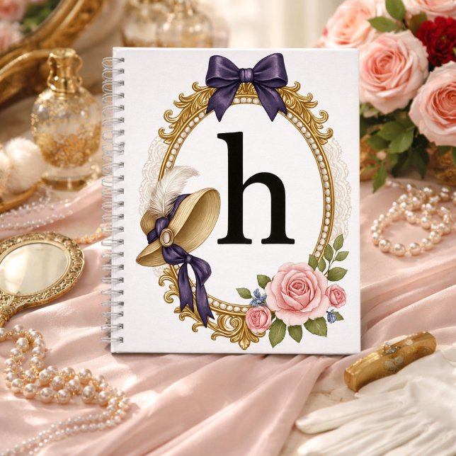 Initial H Personalized Teacher Gift Regency Notebook (Creator Uploaded)
