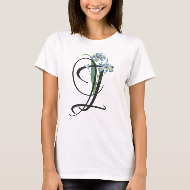 Initial I, Vintage Iris T-Shirt (Front)