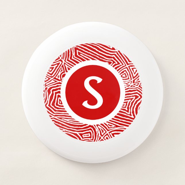 Initial in Red Wham-O Frisbee (Front)