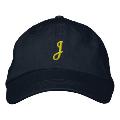 INITIAL J Designer Cap