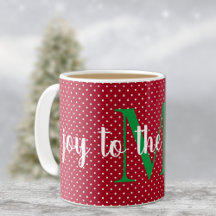 Initial, Joy to the World, Swiss Dots, 11oz
