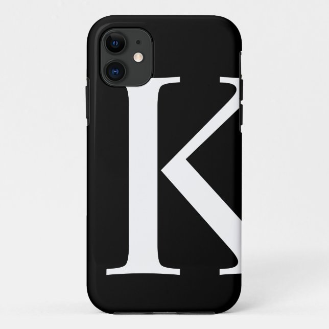 Initial K iPhone Case (Back)