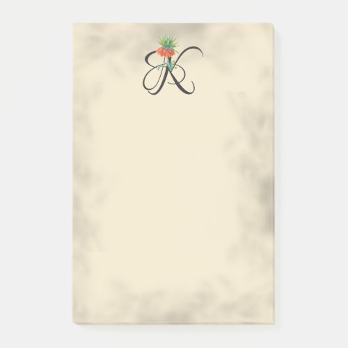 Initial K Vintage Kaisers Crown Post_it Notes