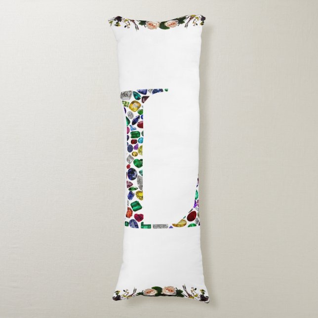 Initial L Body Pillow (Front Vertical)