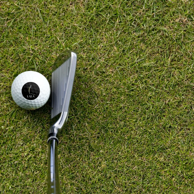  Initial L calligraphy monogram flower Golf Balls (Creator Uploaded)