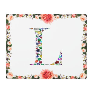 Initial L Metal Print