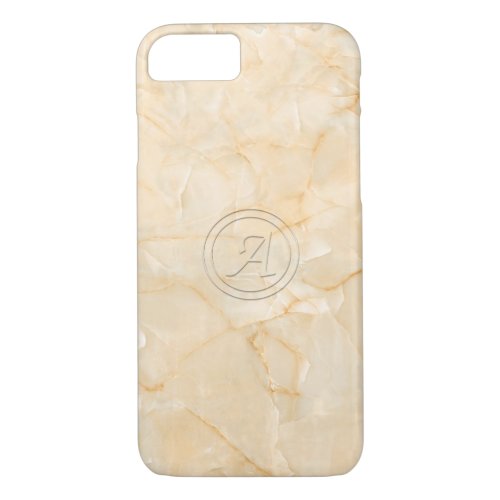 Initial Letter A With Marble Print Effect iPhone 87 Case