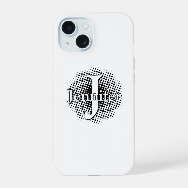 Initial Letter and Name Custom Iphone Case (Back)