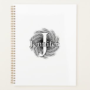 Initial Letter and Name Custom Planner