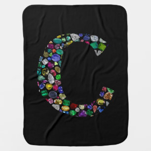 Initial Letter C Baby Blanket