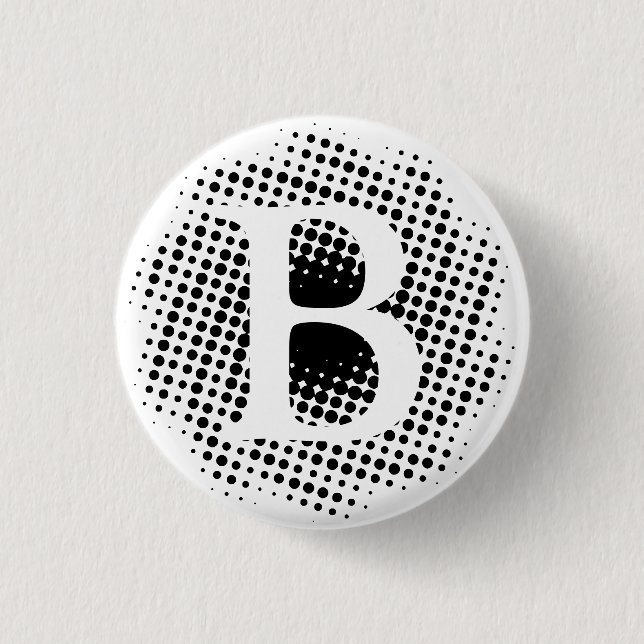 Initial Letter Custom Button (Front)