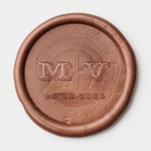 Initial Letter, Cute Wedding Wax Seal Stamp Sticker
