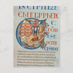 Initial Letter 'E' Et factum est Postcard