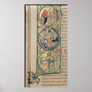 Initial letter `I' In principio Poster