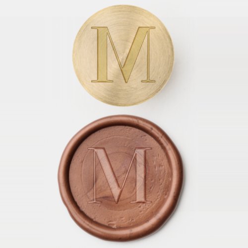 Initial Letter Monogram Modern Minimal Elegant Wax Seal Stamp