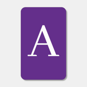 Initial Letter Monogram Modern Style Purple Matchboxes