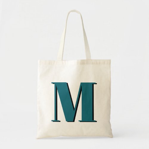 Initial Letter  Monogram Modern Stylish Cool Tote Bag
