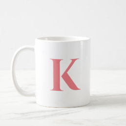 Initial Letter | Monogram Modern Stylish Trendy Coffee Mug